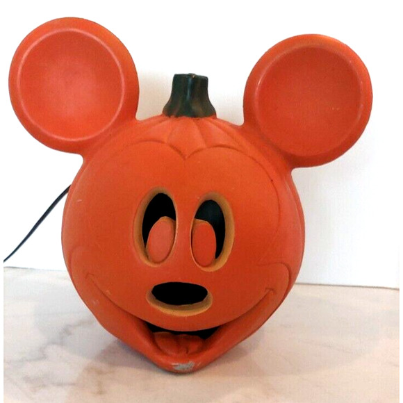 Disney Other - DISNEY VTG Mickey Mouse Light Up Jack O Lantern Halloween Pumpkin Blow Mold